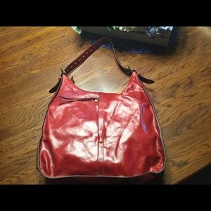 Vintage red HOBO bag, EUC.